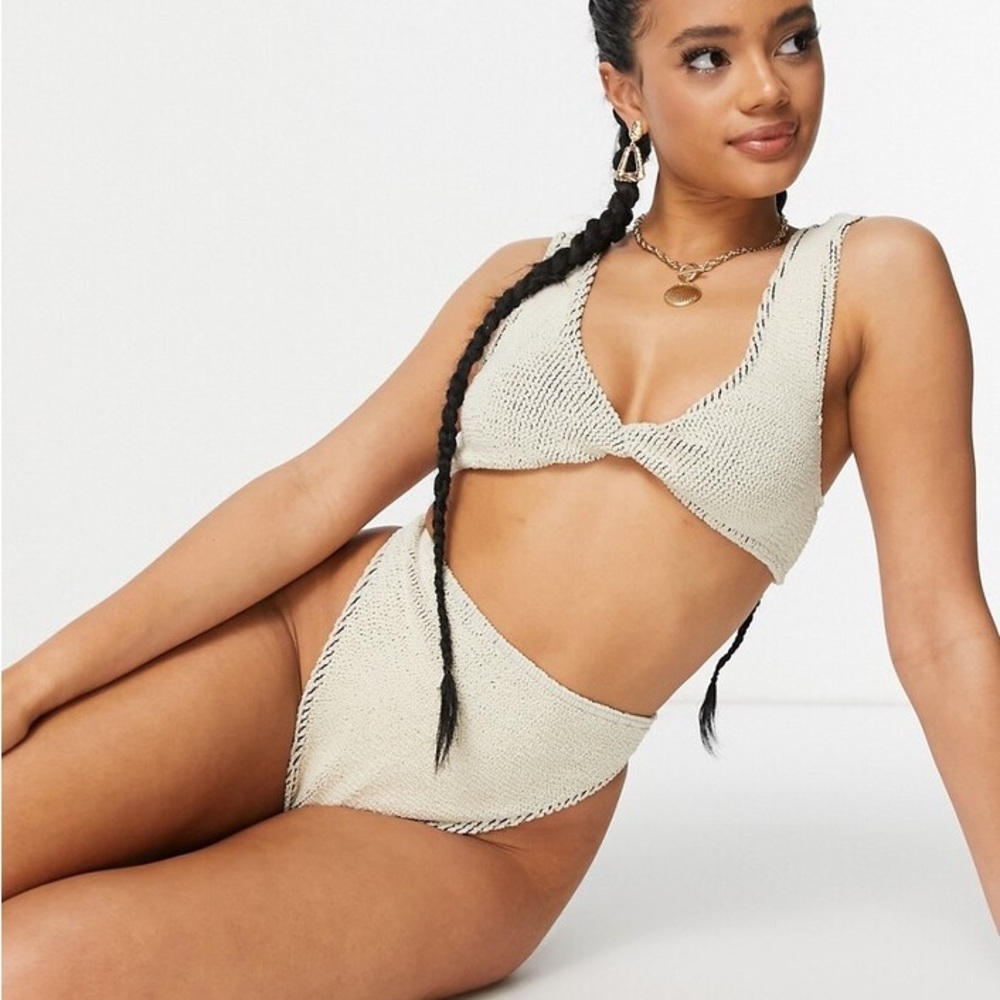 ASOS curve crinkle bikini bottom